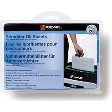 Skygo 2101949 Evrak Imha Makinesi Yağ Kağıtları, 20 Adet, Beyaz