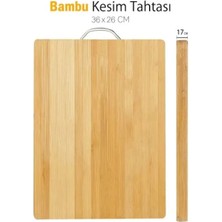 Marsilyan Metal Saplı Bambu Kesim Panosu