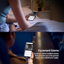 Skygo Smart Akıllı Dış Mekan Güvenlik Kamerası 350° Hareket Tespiti/takibi Fhd Video IP65 Su Geçirmez Gece Görüşü Çift Yönlü Ses Bulut/yerel Depolama LED Aydınlatmalı 4g Güneş Enerjili Kamera X7262