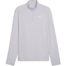 Puma Run Veloty Cldspn 1/4 Zip Erkek Gri Koşu T-Shirt.82