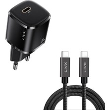 Skygo 20W Usb-C Mini Pd Hızlı Şarj Cihazı Güç Adaptörü ve 1 Metre Hızlı Şarj ve Data Kablosu L23 - Tct-01