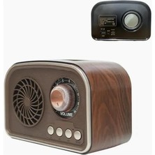 Skygo Mini Boy Retro Bluetooth Radyo Hoparlör – CZ1010BT | Klasik Tasarım, Kablosuz Bağlantı, Güçlü Ses, Uzun Pil Ömrü, Taşınabilir Hoparlör CZ1010BT 135 x 95 x 75 mm (CZ1010BT - Kahverengi)