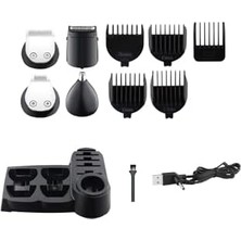 Skygo "zilan ZLN8658 10'lu 1 Arada Profesyonel Saç ve Sakal Tıraş Makinesi | Uranus – Hızlı Şarj, LED Ekran, Ayarlanabilir 3-12 mm Tarak Aparatları "