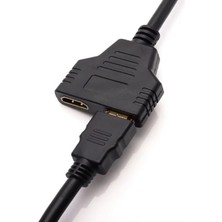 Skygo HDMI Splitter Adaptör Kablosu, Erkek-Hdmi Dişi x 2 Adaptör 30 cm Kablo Çoklayıcı Splitter, Aynı Anda Iki Aynı Tv'yi Destekler 1080P