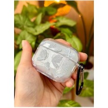 Skygo Pro - Pro2 ile Uyumlu Kelebekli Simli Kalın Şeffaf Silikon Kılıf - Beyaz