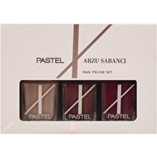 Pastel x Arzu Sabancı Oje Set 2 Mat Renklerle 3'lü Özel Set Yüksek Kapatıcılık