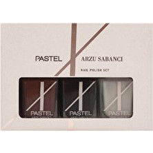 Pastel x Arzu Sabancı 3'lü Oje Seti Mat Görünümde 3 Renkli Yüksek Performanslı Oje Seti