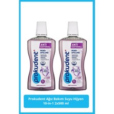 Prokudent Ağız Bakım Suyu Hijyen 10-In-1 2X500 ml Antibakteriyel Etki ve Ferah Nefes Sağlar