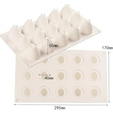 Skygo Siliko World Çilek Desenli Silikon Kek Jöle Sabun Çikolata Mum Kek Kalıbı