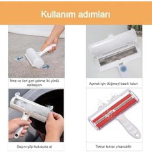 Skygo 3'lü Kedi Köpek Tüy Toplama Seti Tiftik Toplayıcı Yıkanabilir Tüy Rulosu Hazneli Tüy Toplama Gırgırı Eşya Koltuk Kıyafet Tüy Temizleme Aparatı