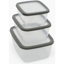 Skygo 3’lü Sızdırmaz Saklama Kabı Seti | 1600ML + 2800ML + 4600ML | Şeffaf Plastik Yemek Kabı | Gıda Saklama & Mutfak Organizer Kutusu | Mikrodalga ve Buzdolabı Uyumlu