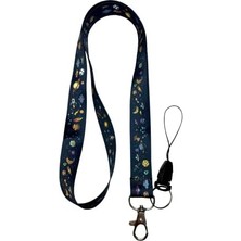 Skygo Uzay Galaksi Limited Boyun Ipi Telefon Askısı Lanyard