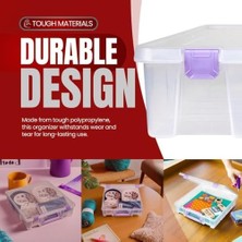 Skygo Mor Vurgulu Süper Çanta Saklama Kabı, Şeffaf