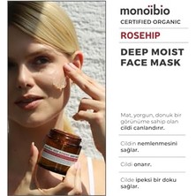 Skygo Rosehıp Yoğun Nemlendirici Yüz Maskesi – Yorgun Mat ve Donuk Ciltler Için Ipeksi Etki - Rosehip Jojoba Argan ve Tatlı Badem Içerikli - Cosmos Organıc Sertifikalı & Vegan 100 ml