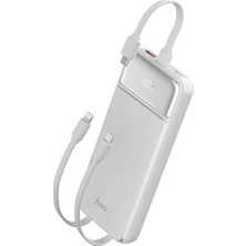 Skygo Juo 10000MAH 22.5W LED Ekranlı Lightning ve Type-C Kablolu Powerbank Taşınabilir Hızlı Şarj Cihazı Beyaz