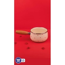 Skygo Cupid Ahşap Saplı Kalp Desenli Sos Tavası 16CM 1,3 Litre (Indüksiyon Dahil Tüm Ocaklara Uygun)