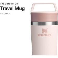 Skygo Cafe To-Go Travel Mug Termos Bardak, Pembe Kuvars (Rose Quartz), 0.35 Litre