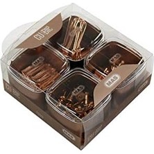 Skygo Cubbie Premium 4'lü Kutu Ataş Raptiye Seti, Rosegold