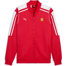 Puma Scuderıa Ferrarı Mt7 Erkek Track Ceket Uzun Kollu Standart Kesim Geri Dönüştürülmüş Spacer Malzeme