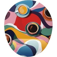 Skygo Kahve Desenli Bilek Destekli Mouse Pad