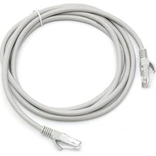 Skygo Cat6 Ethernet Kablosu 10 Metre Gri 1000 Mbps Veri Aktarım Hızı Internet Kablosu RT04 Modem (3 Metre)