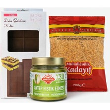 Dubai Çikolatası Seti 2 (Saffet Abdullah Çıtır Kad.200 gr + Antep Fıstık Ezme 200 gr + Silikon Kılıf)
