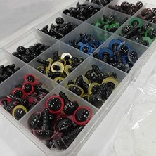 Skygo Amigurumi Kilitli Göz Seti Renkli (150 Çift) - Kutu Hediyeli