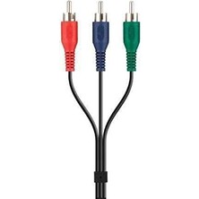 Skygo BLK-F3Y080BF2M 3xrca,m/m Metal Kablo, 2m, Siyah