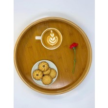 Skygo Bambu 3'lü Tepsi Seti – Sunum, Çay ve Servis Tepsisi, Doğal Bambu Ahşap Tepsi Takımı, Şık ve Dayanıklı Tasarım, Mutfak ve Sofralar Için Estetik Sunum Tepsisi (Yuvarlak)