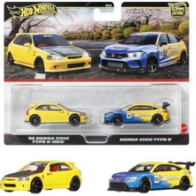 Skygo 1:64 Premium Car Culture 2'li Paket 99 Honda Cıvıc Type R (Ek9) & Honda Cıvıc Type R HBL96 - JBL00