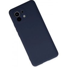 Marsilyan Xiaomi Mi 11 Kılıf Nano Içi Kadife Silikon - Lacivert