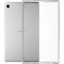 Marsilyan Samsung Galaxy T220 Tab A7 Lite 8.7 Kılıf Anti Shock Tablet Silikon - Şeffaf