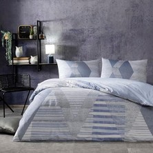 Skygo Düz Pamuk Nevresim Takımı, Mavi, Tek Kişilik