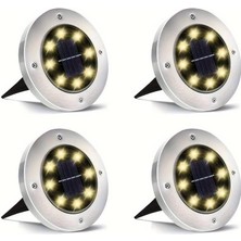 Skygo 4'lü Solar Panelli Kazıklı Bahçe Aydınlatması