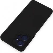 Marsilyan Xiaomi Redmi Note 12 4g Kılıf Nano Içi Kadife Silikon - Siyah