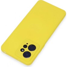 Marsilyan Xiaomi Redmi Note 12 4g Kılıf Nano Içi Kadife Silikon - Sarı