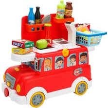 Belle Fusion Bfs 2in1 Sesli ve Işıklı Süpermarket Otobüsü Oyun Seti 28 Parça