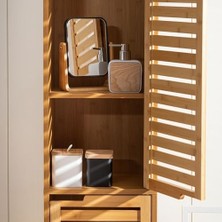 Skygo Bambu Büyüteçli Ayna Beyaz 16X5.8X21.8