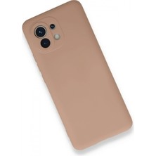 Marsilyan Xiaomi Mi 11 Kılıf Nano Içi Kadife Silikon - Pudra