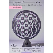 Normadia Pembe Kuvars Yaşam Çiçeği Enerji Lambası, Meditasyon ve Spiritüel Işık