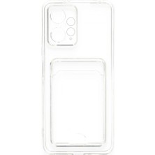 Marsilyan Xiaomi Redmi Note 12 4g Kılıf Kart Şeffaf Silikon - Şeffaf