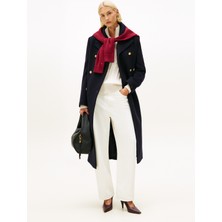 Tommy Hilfiger Beyaz Kadın Rahat Denim Pantolon Dnm Ecru Barrel Rw