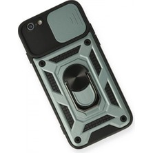 Marsilyan iPhone 6 Kılıf Pars Lens Yüzüklü Silikon - Yeşil