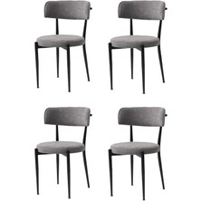 Sweet Home Masa Sandalye Gözde Sandalye Metal 4 Li Set Cafe,restaurant,mutfak,salon,yemek Odası Sandalyesi