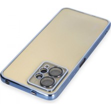 Marsilyan Xiaomi Redmi Note 12 4g Kılıf Razer Lensli Silikon - Açık Mavi