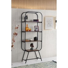Sweet Home Masa Sandalye Metal Kitaplık 4 Raflı Ev Ofis Rafı Dosya Kitap Rafı