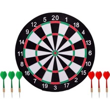 Brother Toys Büyük Boy Çift Taraflı Dart Seti 37CM Dart Hedef Tahtası 6 Oklu