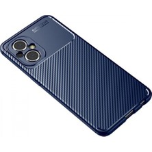 Marsilyan Xiaomi Poco M5 Kılıf Auto Focus Karbon Kapak - Lacivert