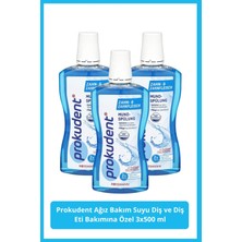 Prokudent Ağız Bakım Suyu Diş ve Diş Eti Bakımına Özel 3X500 ml