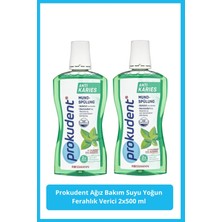 Prokudent Ağız Bakım Suyu 2X500 ml Yoğun Ferahlık Verici Ağız Sağlığı için Plak ve Tartar Karşıtı